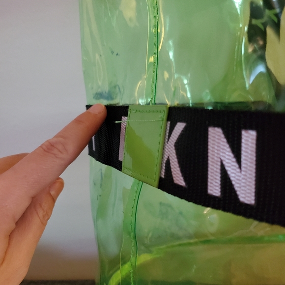 DKNY Donna Karan NY Lime Green Clear Duffle Bag 💚 - Picture 11 of 11
